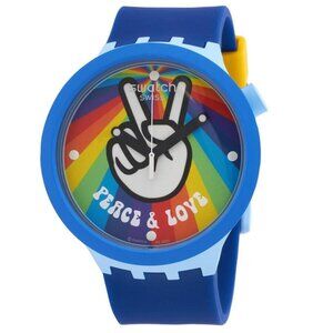 FX04785B NWT Swatch Fashion Men's Quartz Bioceramic Authentic Watch